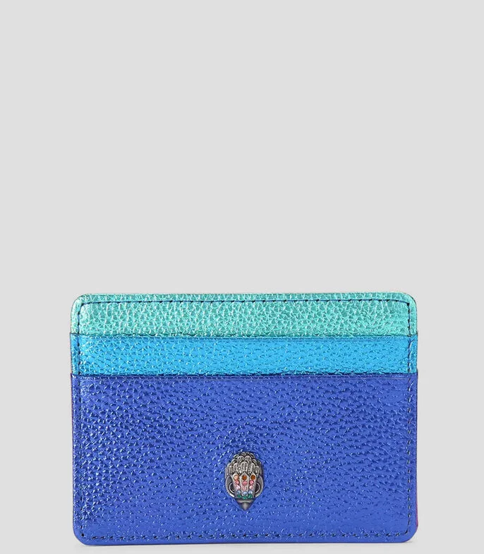 Tarjetero multicolor en piel Rainbow Mujer