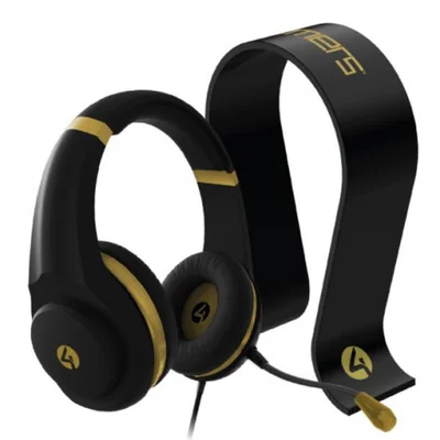 4Gamers Audífonos Gamer XP-GOLDR-BLK-4G para Xbox/PS4/PS5, Alámbrico, 3.5 mm, Negro