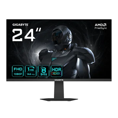 Monitor Gamer Gigabyte GS24F14 LED IPS 23.8", 1920x1080 Full HD, FreeSync, 144Hz, HDMI/DisplayPort, Negro