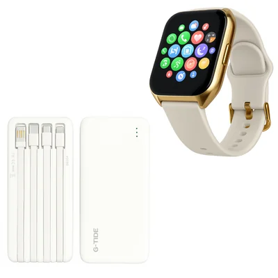 Filwans Gts Mini Smartwatch + Power Bank G-tide 10000 Mah