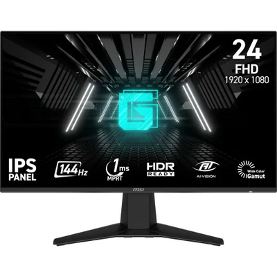 Monitor Gamer MSI G242L E14 LCD IPS 23.8", 1920x1080 Full HD, FreeSync, 144Hz, HDMI/DisplayPort, Negro