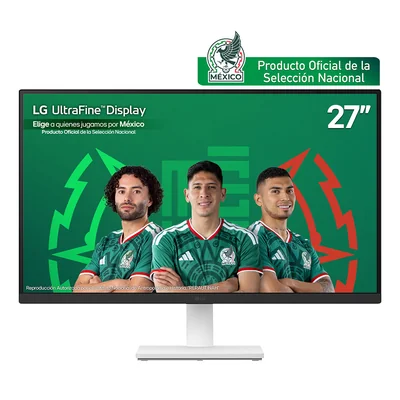 Monitor LG de 27 Pulgadas 27us500 Uhd 4k Blanco