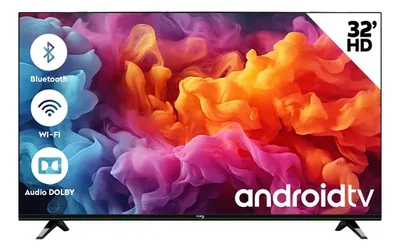 Smart TV pantalla 32 pulgadas Cuory Android TV DLED HD Bluetooth Dolby Audio
