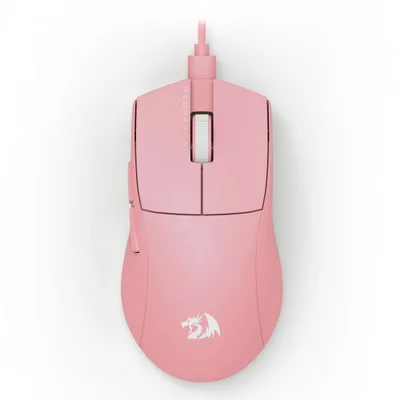 Mouse Gamer Redragon King M724, Alámbrico, Óptico, 12.400DPI, USB-C, Rosa