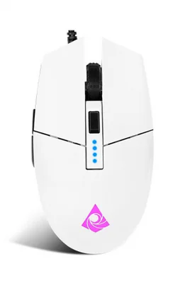 Mouse Gamer Munfrost Óptico Tritón ARGB, Alámbrico, USB-A, 12.000DPI, Blanco Mate