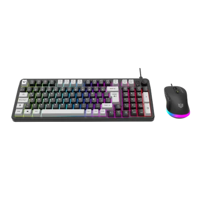 Kit Gamer de Teclado y Mouse Balam Rush Squad Conquest KG515, Alámbrico, USB, Negro, Español