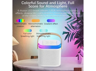 Set de Micrófono Inalámbrico y Bocina Portátil Bluetooth