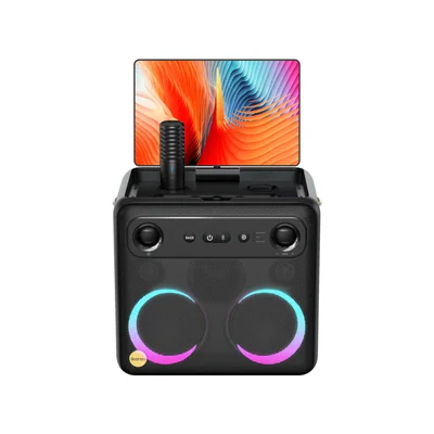 Bocina Breakx2 Portátil Bluetooth 106dB Pantalla 10.1" HD Doble Woofer
