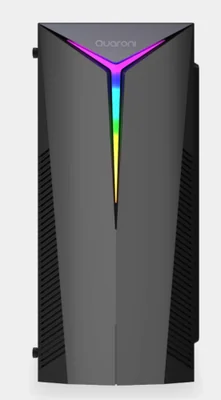 Gabinete Quaroni QCHT-05, Midi-Tower, ATX/Micro-ATX/Mini-ITX, USB 2.0/3.0, con Fuente de 500W, 1 Ventilador Instalado, Negro