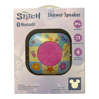 Bocina Disney Stitch Portátil Con Bluetooth Shower Speaker