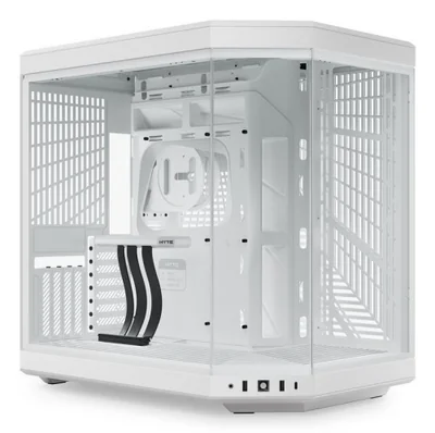 Gabinete Hyte Y70, Midi-Tower, ATX/EATX/Micro-ATX/Mini-ITX, USB 3.0, sin Fuente, sin Ventiladores Instalados, Blanco