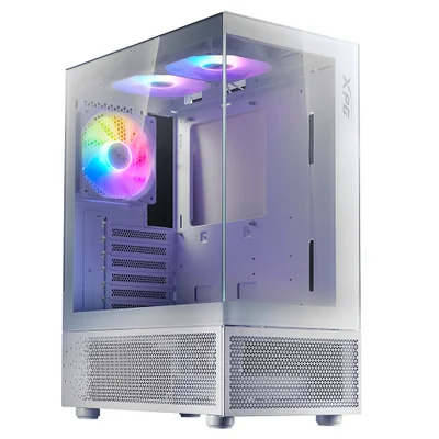 Gabinete XPG INVADER X Mini, Mini-Tower, ATX/Micro-ATX/Mini-ITX, USB 2.0, sin Fuente, 5 Ventiladores Instalados, Blanco
