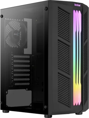Gabinete Aerocool PRIME, Midi-Tower, ATX/Micro-ATX/Mini-ITX, USB 3.0, sin Fuente, 1 Ventilador Instalado, Negro
