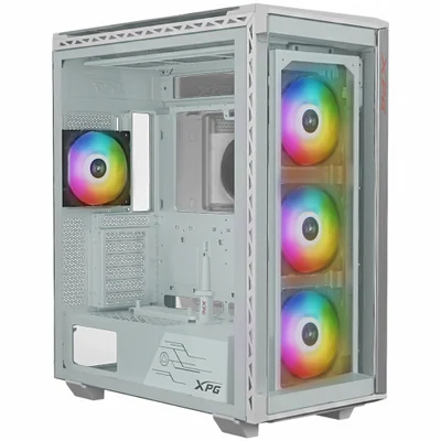 Gabinete XPG BATTLECRUISER II, Midi-Tower, ATX/EATX/Micro-ATX/Mini-ITX, USB 3.0, sin Fuente, 4 Ventiladores Instalados, Blanco