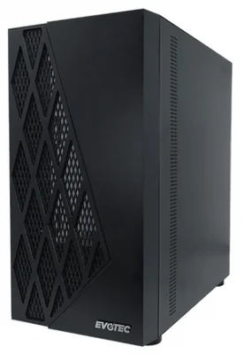 Gabinete Evotec Taipei, Micro-Tower, Micro-ATX/Mini-ITX, USB 2.0/3.0, sin Fuente, 3 Ventiladores Instalados, Negro