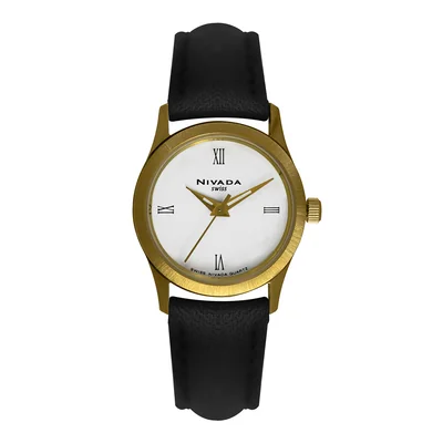 Reloj Nivada Chapa Correa Blanca para Dama