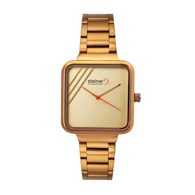 Reloj Steiner Análogo Para Dama Color Dorado ST23197WQ-1