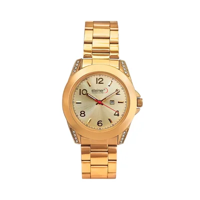 Reloj Steiner Análogo Para Dama Color Dorado ST23200WQ-1