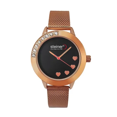 Reloj Steiner Análogo Para Dama Color Oro Rosa ST23249WQ-1