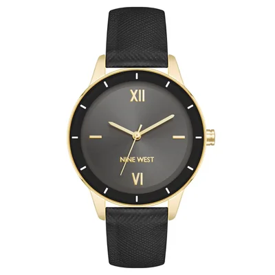 Reloj Nine West para Dama Piel Nw3030bkgp