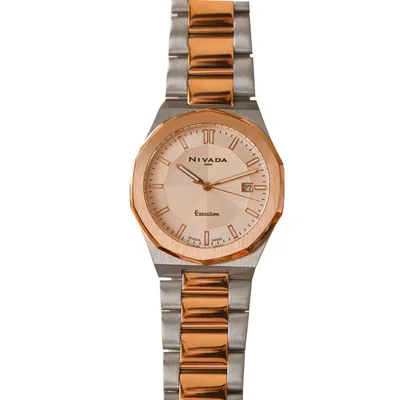 Reloj Nivada Corporate Dama Caballero Cara Plata Indices