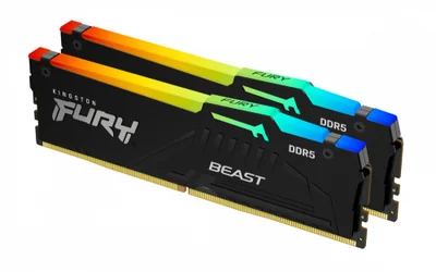 Kit Memoria RAM Kingston FURY Beast DDR5, 6000MHz, 16GB - 2 x 8GB, CL30, XMP/EXPO