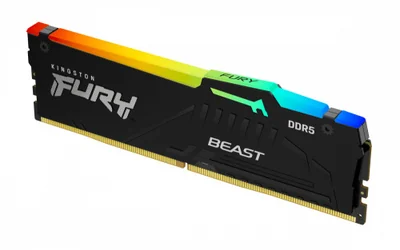 Memoria RAM Kingston Fury Beast RGB DDR5 DDR5, 6000MHz, 16GB, CL36, XMP/EXPO