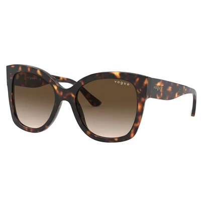 Lentes solares Vogue café degradado armazón en acetato habana