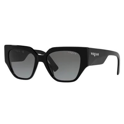 Lente Solar Vogue Degradado Gris Acetato Negro