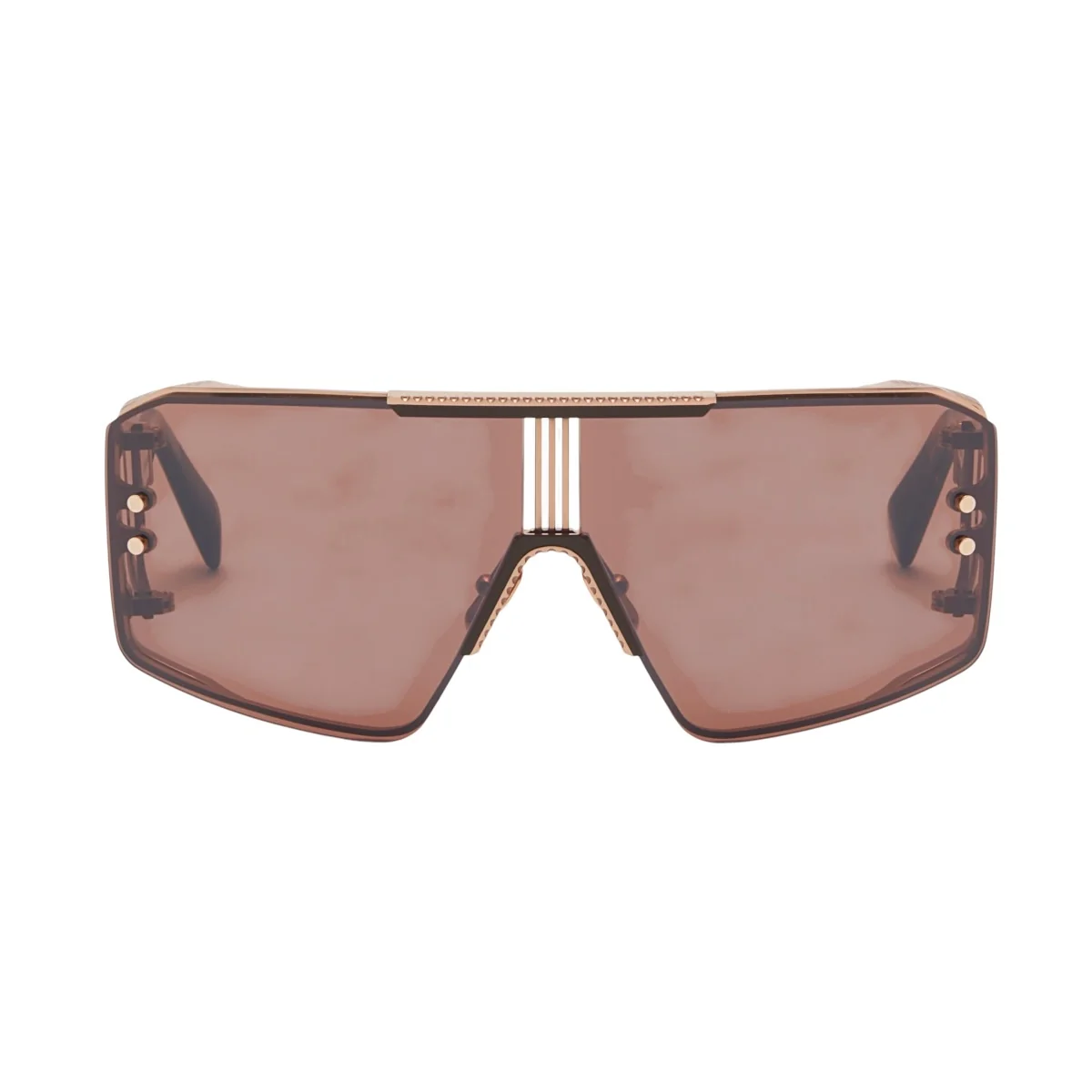 Lentes de Sol Balmain diseño Le Masque Gold Brown