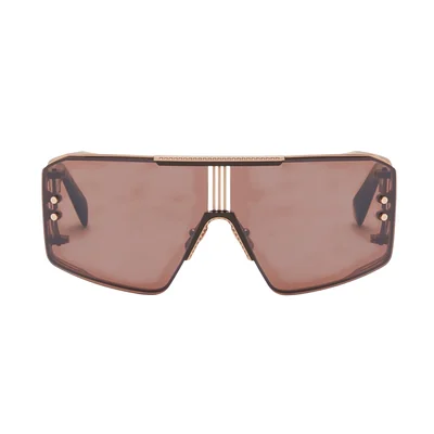 Lentes de Sol Balmain diseño Le Masque Gold Brown