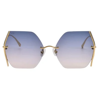 Lentes de Sol For Arts Sake diseño Em7 Gold Blue