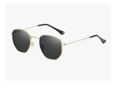 Lentes De Sol Hexagonales Espejadas Polarizadas Metal