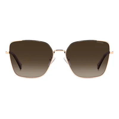 Lentes de Sol Polaroid Oro para Mujer