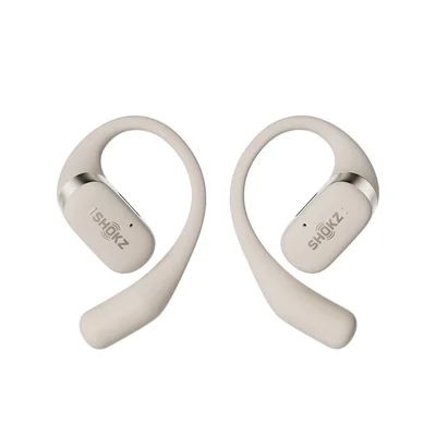 Shokz OpenFit Audífonos Inalámbricos de Conducción Ósea Beige