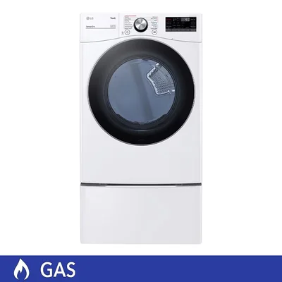 LG Secadora de Gas 22Kg con Pedestal