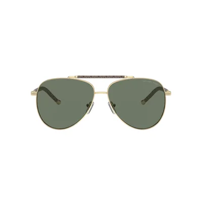 Lentes de Sol Michael Kors Pulido Dorado Claro para Mujer