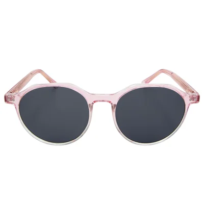 Lentes De Sol Redondos Pasta Rosa Micas Negras Para Mujer Westies