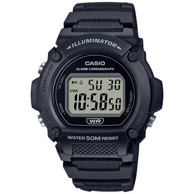 Reloj Casio W-219H-1AVCF Cab Res Core HD DIGI BLK