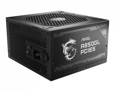 Fuente de Poder MSI MAG A850GL PCIE5 80 PLUS Gold ATX, Modular, 24-pin ATX, 12VHPWR, 120mm, 850W