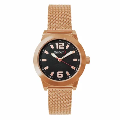 Reloj Steiner Análogo Para Caballero Color Oro Rosa AtmST23215WQ-1
