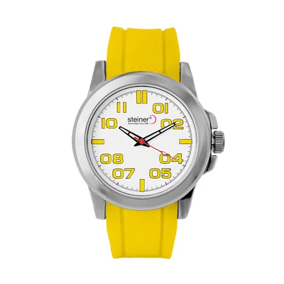 Reloj Steiner Análogo Para Caballero Color Amarillo ST23258WQ-1