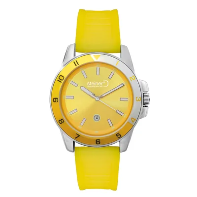 Reloj Steiner Análogo Para Caballero Color Amarillo ST23227WQ-1