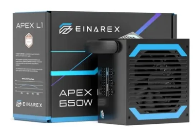Fuente de Poder Einarex EXPS-AMN5-750-BK 80 PLUS Bronze ATX, Semi-Modular, 24-pin ATX, 12VHPWR, 120mm, 650W