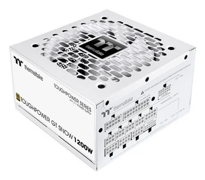 Fuente de Poder Thermaltake Toughpower GT Snow 80 PLUS Gold ATX, Modular, 24-pin ATX, 120mm, 1200W