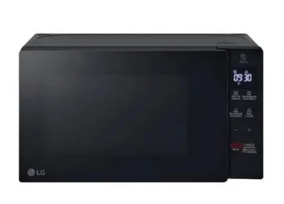 LG Horno de Microondas MS2032GAS, 0.7 Pies Cúbicos, 700W, 20 Litros, Negro