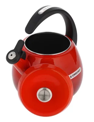 Tetera silbadora Le Creuset de acero inoxidable