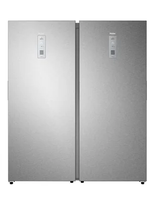 Refrigerador dúplex Haier 16 pies cúbicos con tecnología inverter, no frost y fábrica de hielo GEMH500PDRSS0