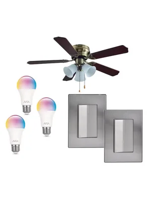 Set ventilador de techo Igoto 3 velocidades