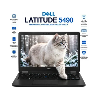 Laptop Dell Latitude 5490 14" FHD i7-8650U 8GB 256GB SSD Reacondicionada